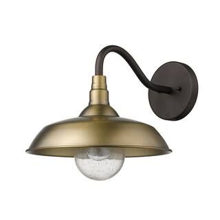 Acclaim Lighting Burry 1-Light Antique Brass Outdoor Wall Sconce 1742ATB - The Home Depot | The Home Depot
