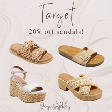 20% off Target sandals! 

#LTKShoeCrush #LTKSaleAlert #LTKFindsUnder50