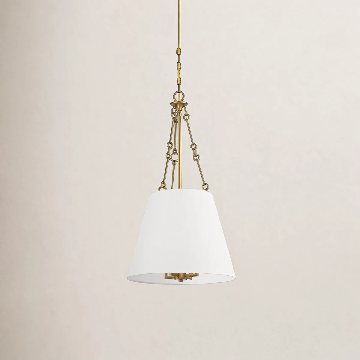 Lodi 4-Light Dimmable Fabric Cone Pendant | Wayfair North America