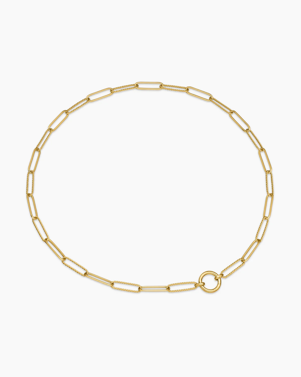 David Yurman | DY Madison Elongated Chain Necklace in 18K Yellow Gold, 5mm | David Yurman
