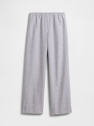 Linen-Blend Easy Wide-Leg Pants | Gap (CA)