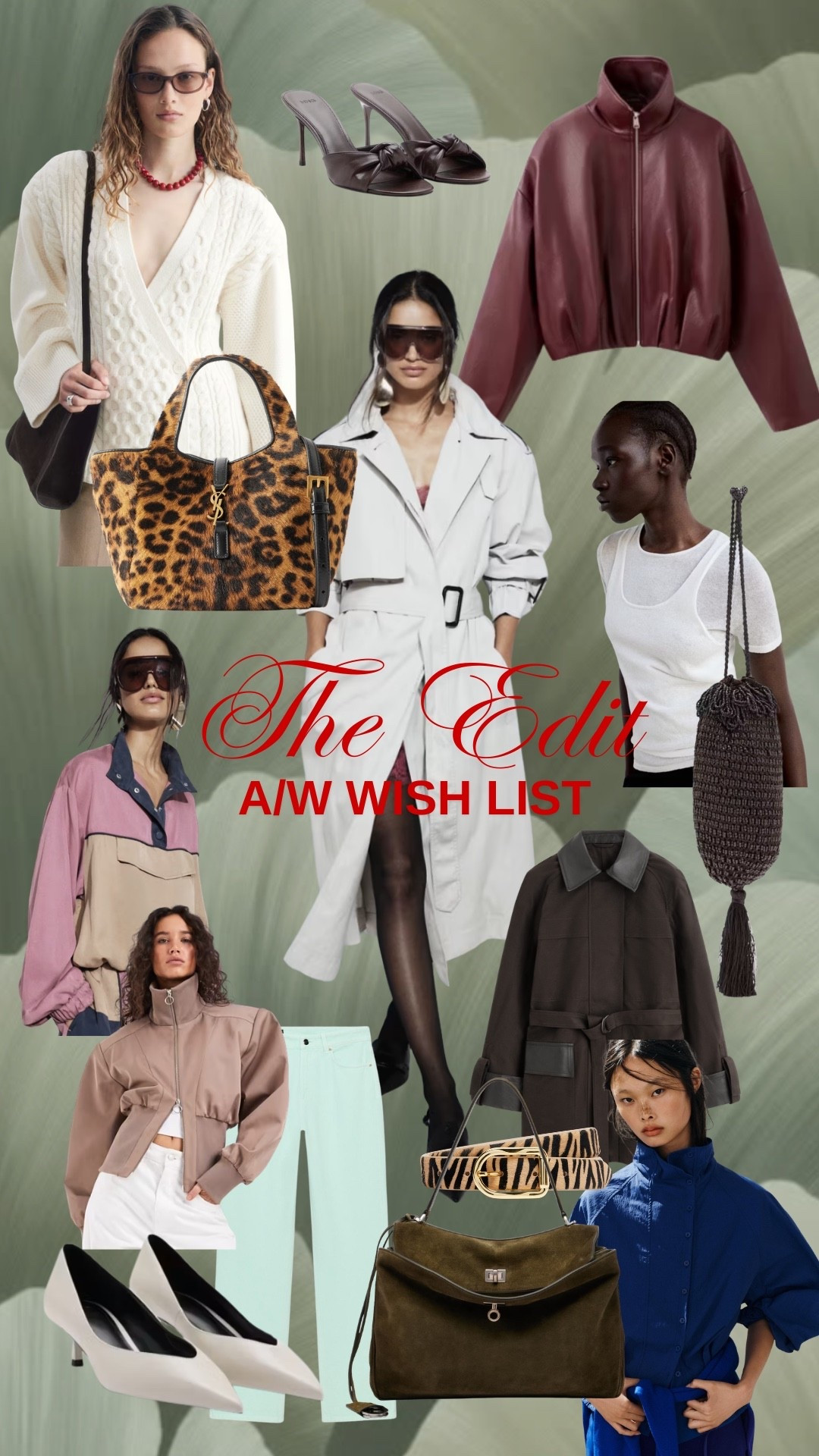 The edit- A/W wishlist 
Coat and jacket heavy with a few knits and special bags 💫

#LTKFashionMonth #LTKautumn