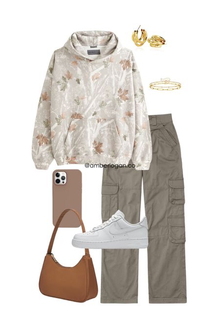 Abercrombie fall outfit idea 

Hoodie, cargo pants, phone case, affordable gold amazon jewelry, white neutral fall sneakers, air forces, brown shoulder bag 

#LTKfindsunder100 #LTKSeasonal #LTKstyletip