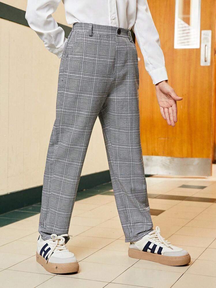 SHEIN 2pcs/Set Teenage Boys' Casual Multi-Color Woven Chinos, Perfect For Back To School | SHEIN