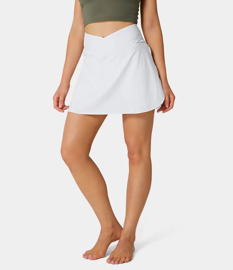 Women's Everyday Cloudful® Air Crossover 2-in-1 Side Pocket Tennis Skirt-Lucid - HALARA | HALARA