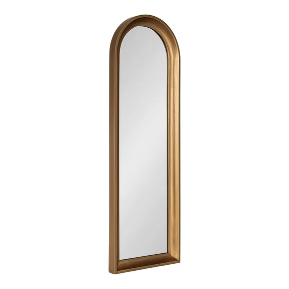 Kate and Laurel Hatherleigh Modern Slim Arched Panel Wall Mirror, 12 x 36, Gold, Transitional Nar... | Walmart (US)
