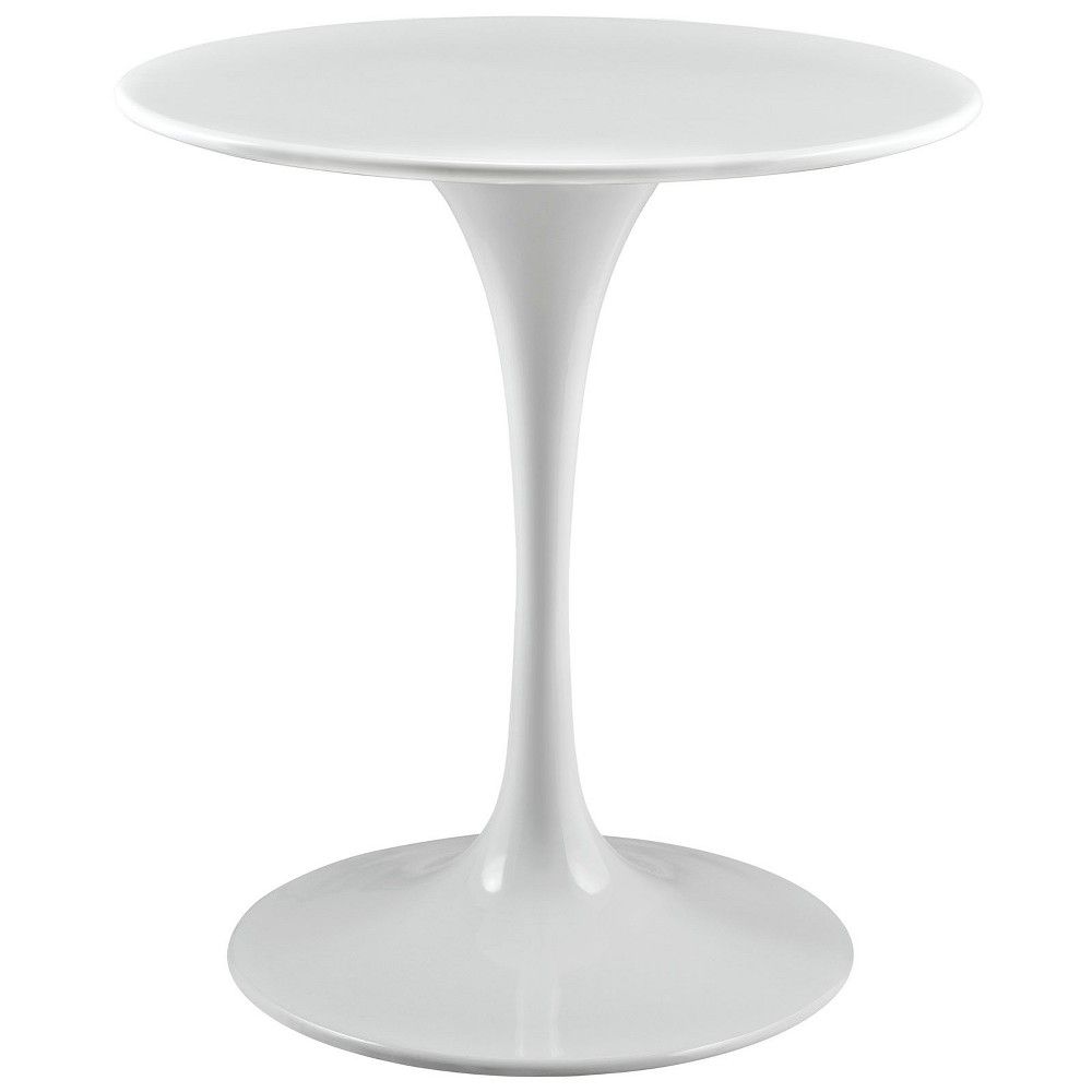 28"" Lippa Round Wood Top Dining Table White - Modway | Target