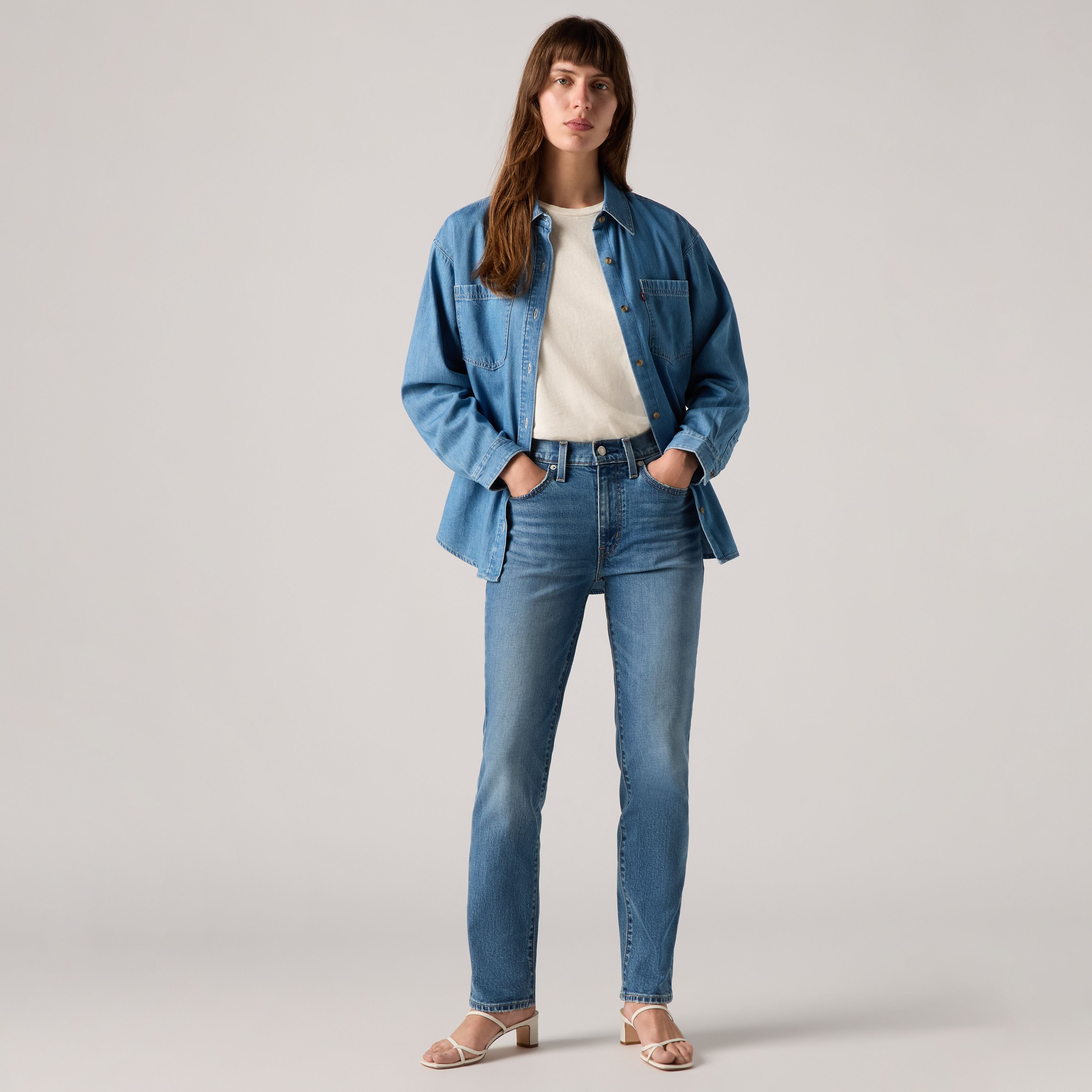 Levi's 724 High Rise Straight Jeans - Women's - 30X30 - Medium Wash / Kick Start | Levi's UK
