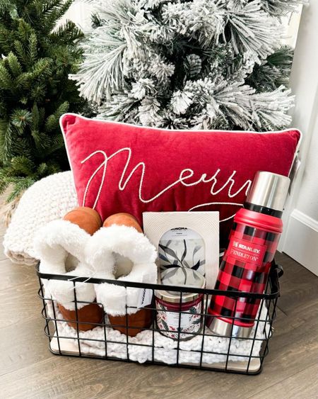 Holiday gift basket idea! Baskets, candle jars, slippers, photo frames, throw blankets, pillows, Pendleton × Stanley 32-oz. Classic Legendary Bottle Thermos

#LTKhome #LTKGiftGuide #LTKHoliday