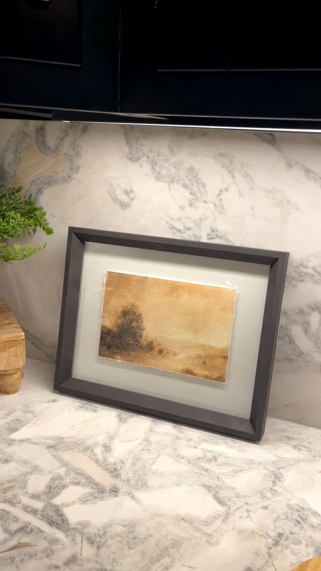 Black Luxury Kitchen — Small Art Styling Moment
It’s the little layers that make a kitchen feel elevated.
This small piece of artwork adds warmth + personality while still keeping the space sleek + luxe.
Perfect for leaning against your backsplash to soften stone + cabinetry.
Linked here ↓

#blackkitchen #luxurykitchen #kitchenstyling #kitchendesignideas 

#LTKStyleTip #LTKHome