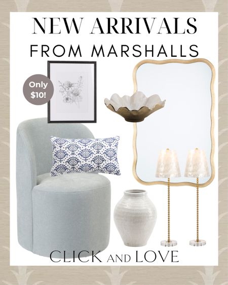 NEW Arrivals from Marshalls! Great furniture and decor pieces at exceptional prices! Loving this gold mirror for under $100! 🪞

Home decor, home finds, affordable furniture, budget friendly furniture finds, interiors, interior design, bedroom finds, outdoor stool, outdoor furniture, accent chair, dining chair, lighting, lamp, affordable decor, bowl, artwork, pillow cover, pattern pillow, pillows, under $10 home finds 

#LTKHome #LTKStyleTip #LTKFindsUnder100
