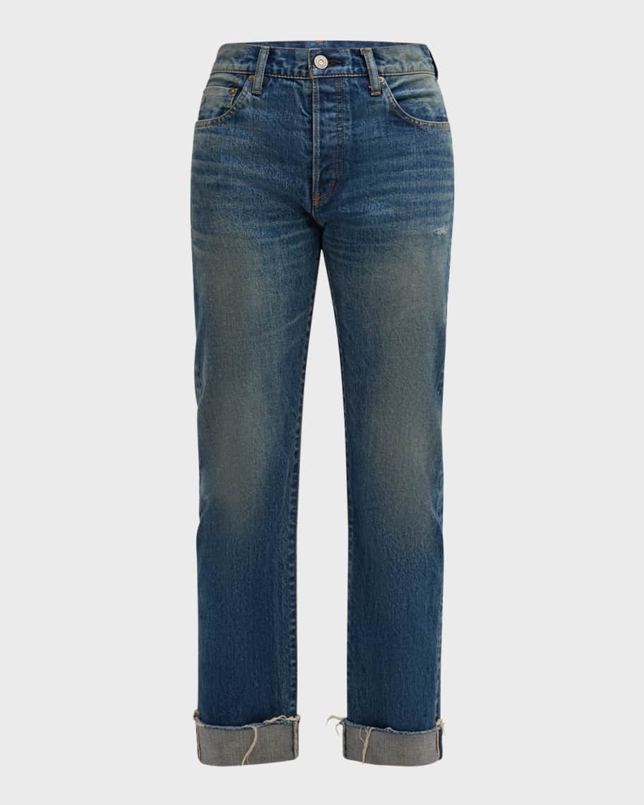 MOUSSY VINTAGE Hopewell Straight Cuffed Jeans | Neiman Marcus