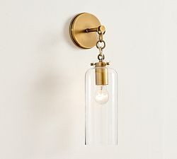 Anderson Glass Cylinder Sconce (16") | Pottery Barn (US)
