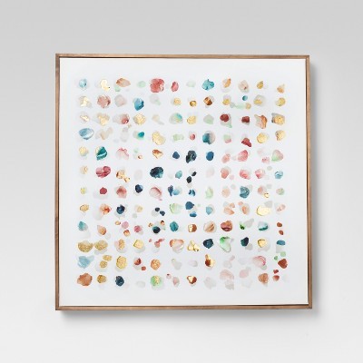 Framed Abstract Watercolor Wall Canvas 24 X 24          - Project 62™ | Target