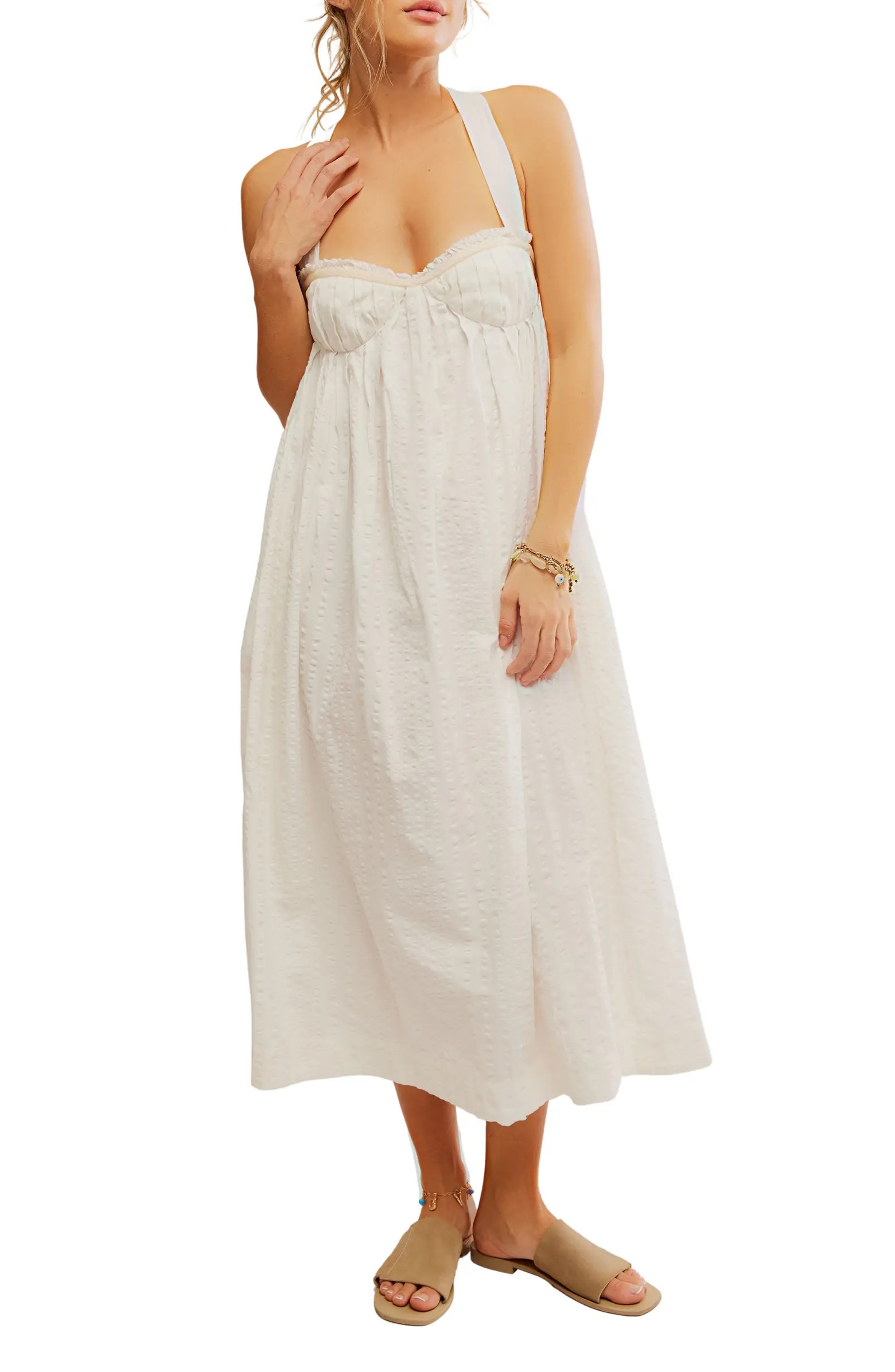 Free People Poppy Cotton Seersucker Midi Dress | Nordstrom | Nordstrom
