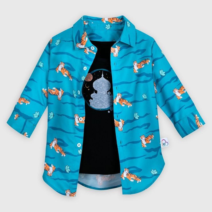 Girls' Disney Jasmine 2pc Top and Button-Up Shirt Matching Set - Disney Store | Target