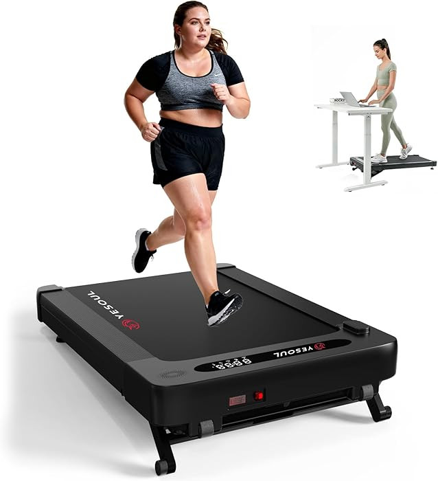 YESOUL Walking Pad Treadmill with 10% Auto Incline, 300 LBS Capacity, 39.5"x15.5" Running Belt, L... | Amazon (US)