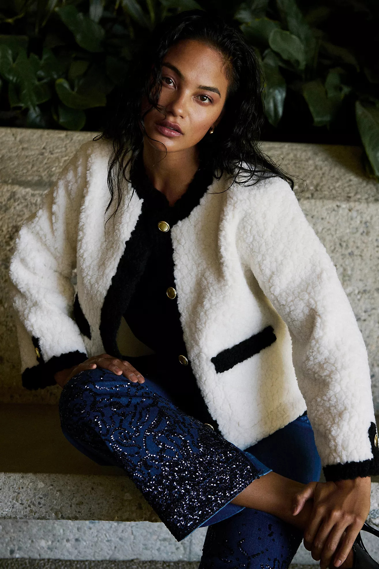 Maeve Sherpa Lady Jacket | Anthropologie (US)