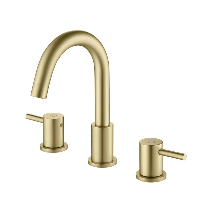KBF1016BG Circular Widespread 2-handle Bathroom Faucet with Drain Assembly | Wayfair North America