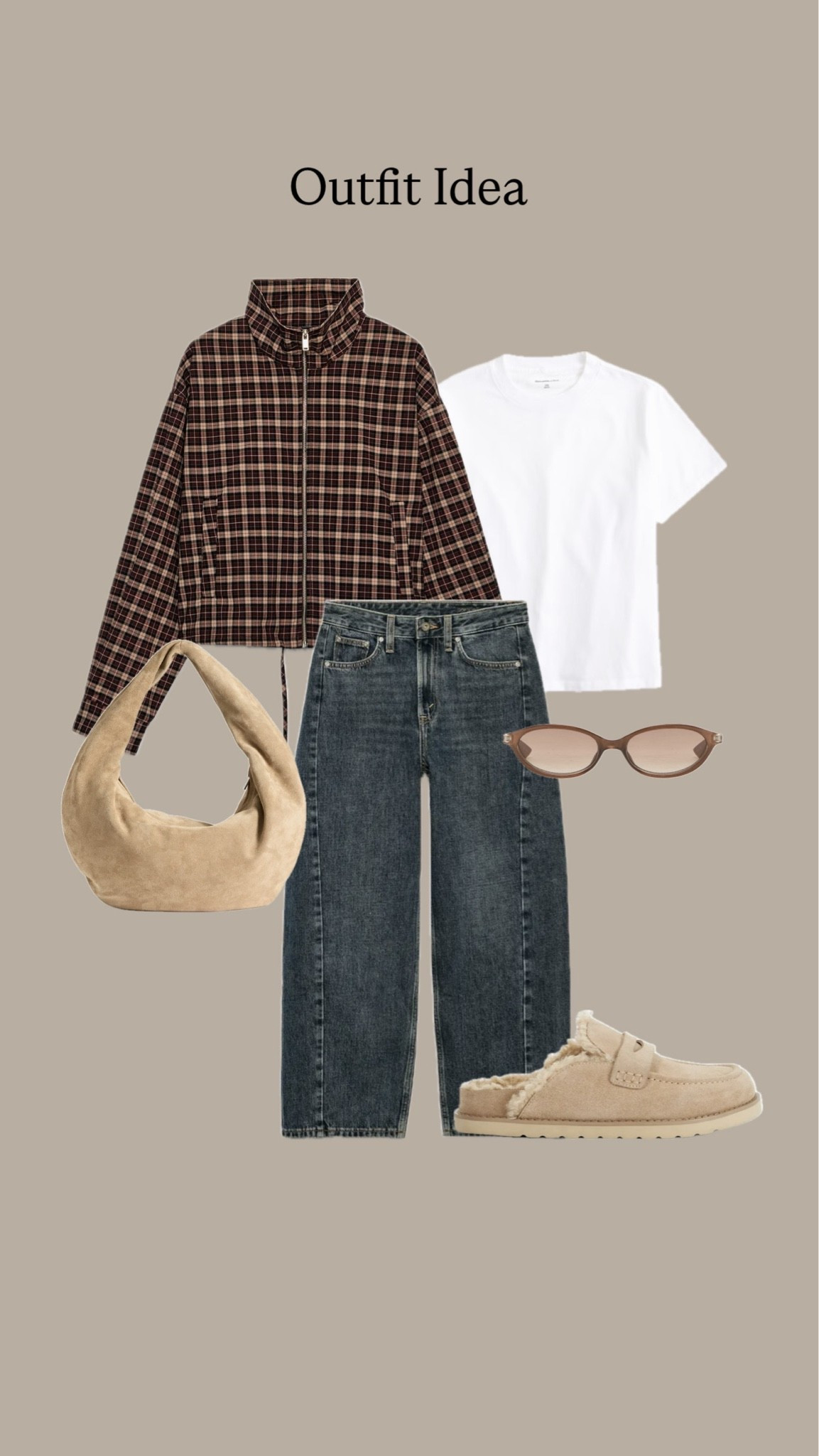 Transitional autumnal outfit idea with a checked light jacket & backless loafers

#LTKautumn #LTKjeans #LTKstyletip
