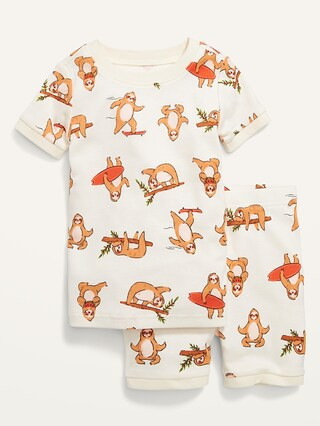 Unisex Printed Pajama Shorts Set for Toddler & Baby | Old Navy (US)