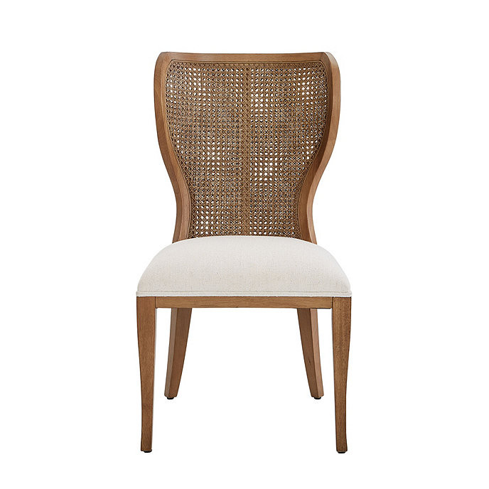Gilmore Upholstered Dining Chair Cane Back | Ballard Designs, Inc.