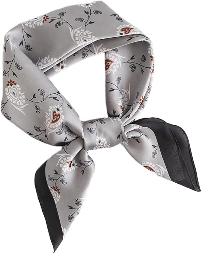 MINIDORA Satin Scarves for Women 27.5 × 27.5 inches Medium Square Elegant Silk Feeling Head Scar... | Amazon (US)