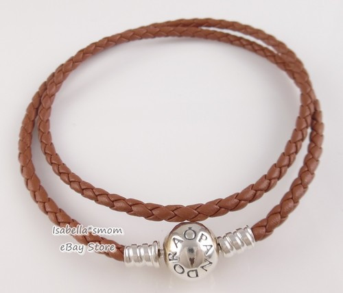 Auténtico PANDORA Doble Piel Marrón Pulsera 13.8 "~ 35cm 590745CBN-D1 Nuevo  | eBay | eBay ES