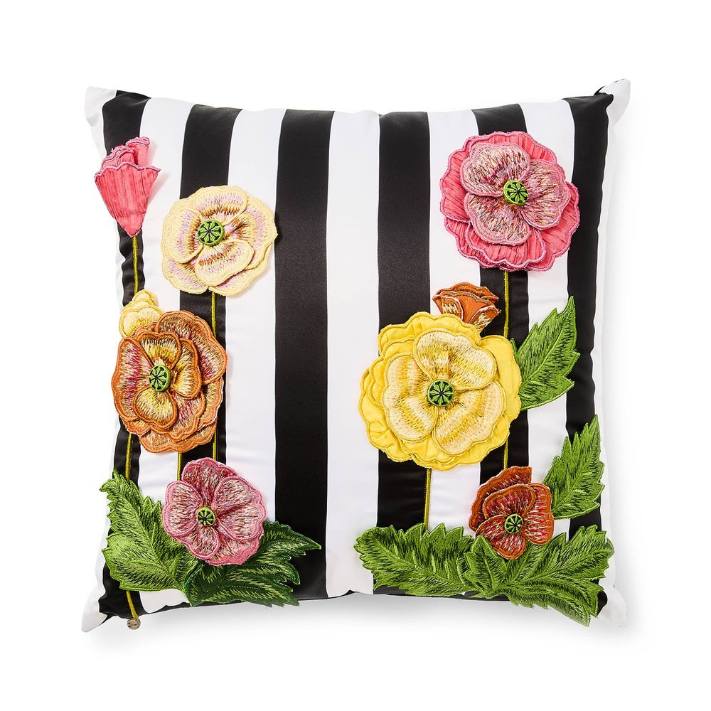 Spring Bouquet Throw Pillow | MacKenzie-Childs