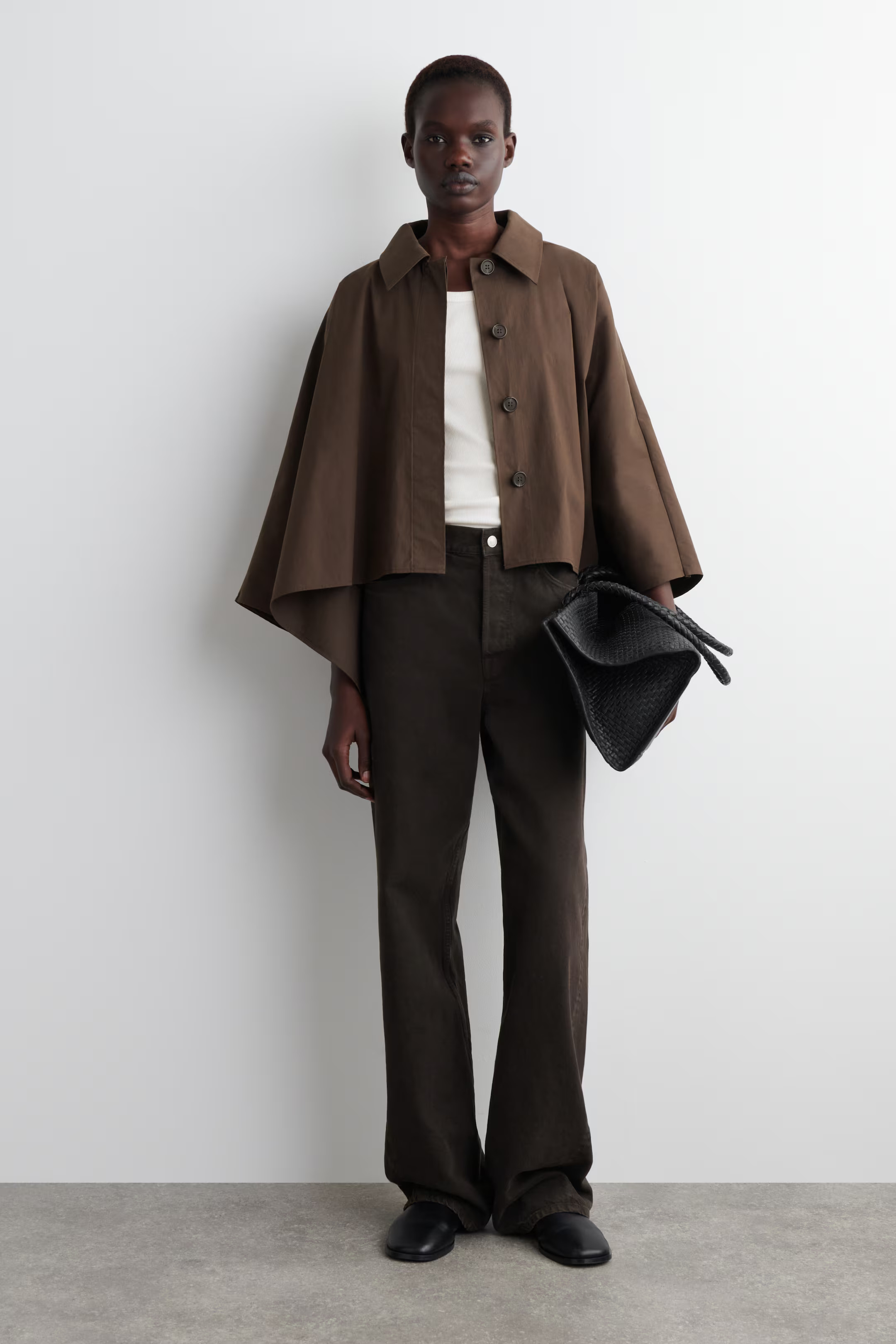 CROPPED TRENCH COAT CAPE | H&M (UK, MY, IN, SG, PH, TW, HK)