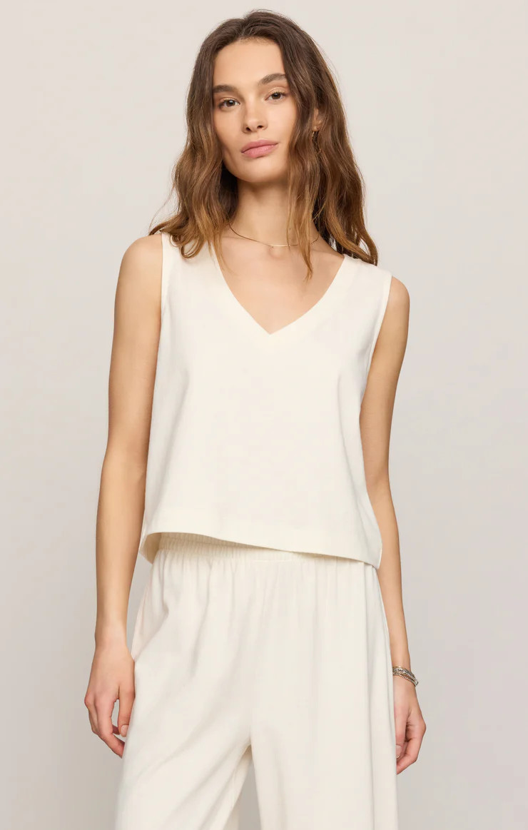 Sloane V-Neck Cotton Jersey Tank | Z Supply