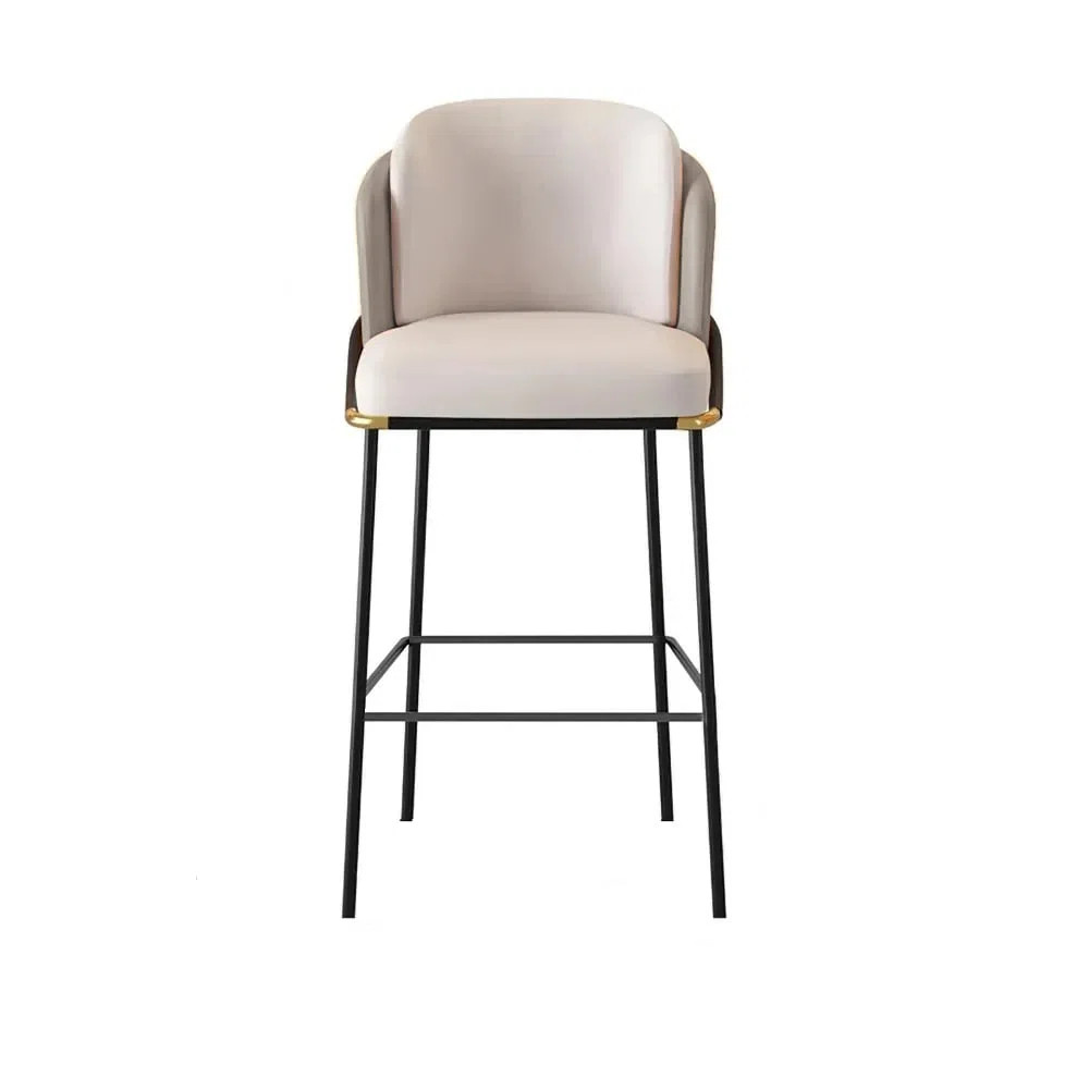 Hokku Designs Linenic Series Modern PU Leather Bar Stools With Upholstery | Wayfair | Wayfair North America