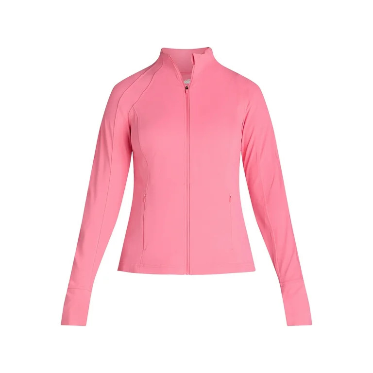 Avia Women's and Women's Plus SoftSculpt Zip-Up Jacket, Sizes XS-4X | Walmart (US)