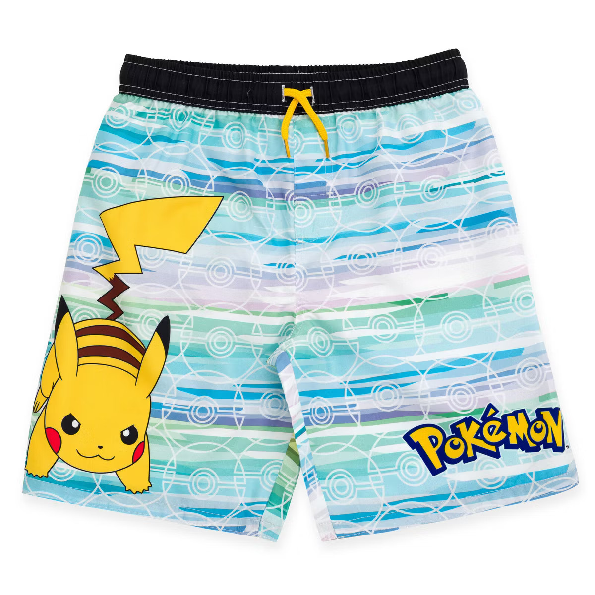 Pokemon Pikachu Little Boys UPF 50+ Swim Trunks Blue / Purple / Green | Target