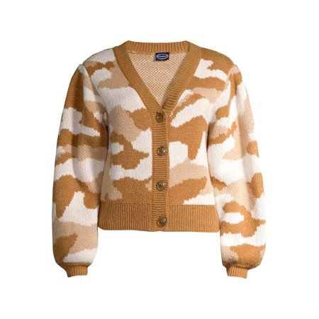Scoop Women’s Camo Cardigan Sweater | Walmart (US)