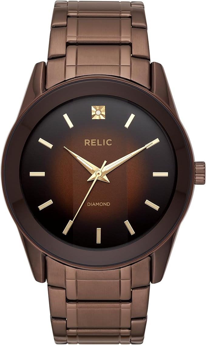 RELIC by Fossil Men's Rylan Stainless Steel and Diamond Accent Watch | Amazon (US)
