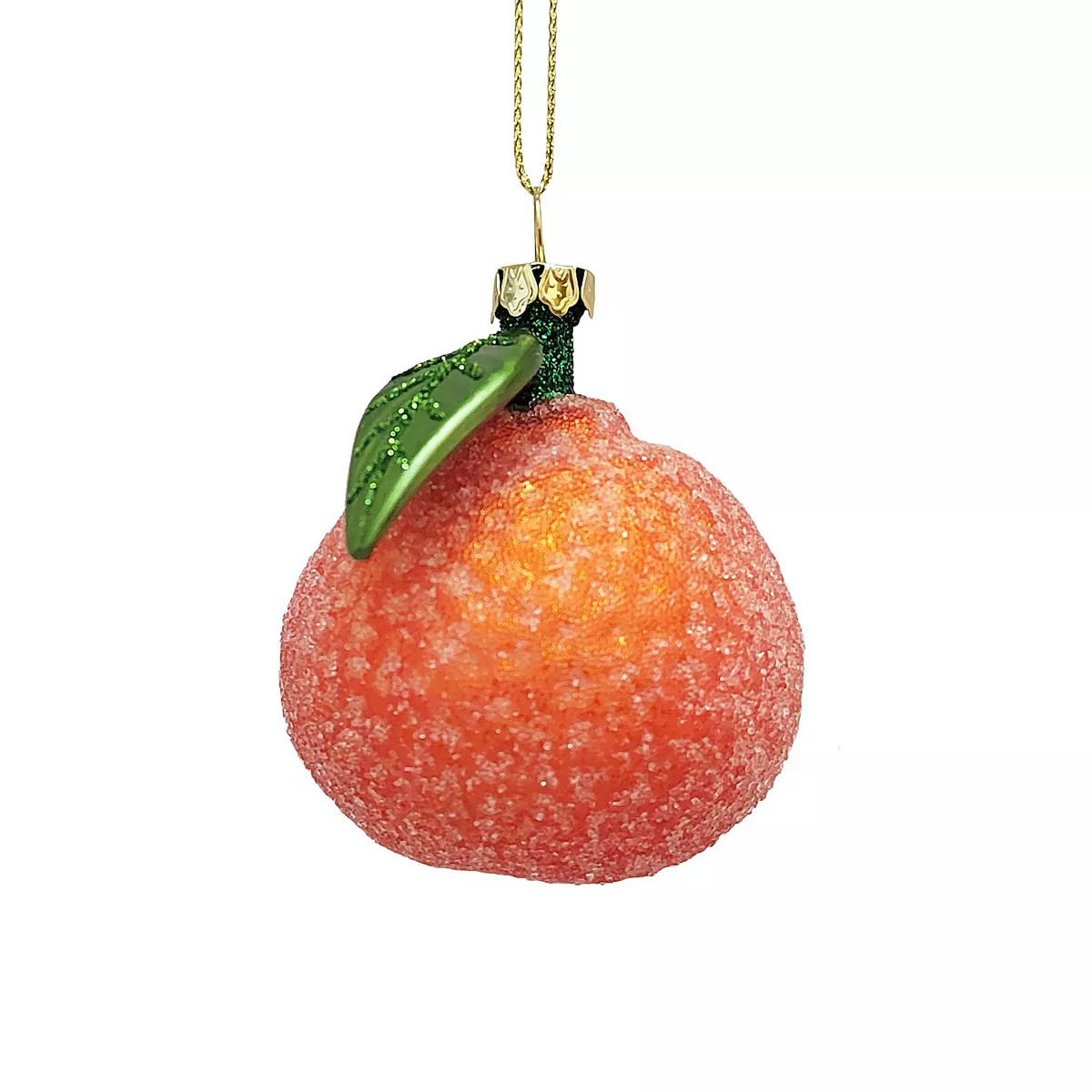 St. Nicholas Square Glass Tangerine Christmas Ornament | Kohl's
