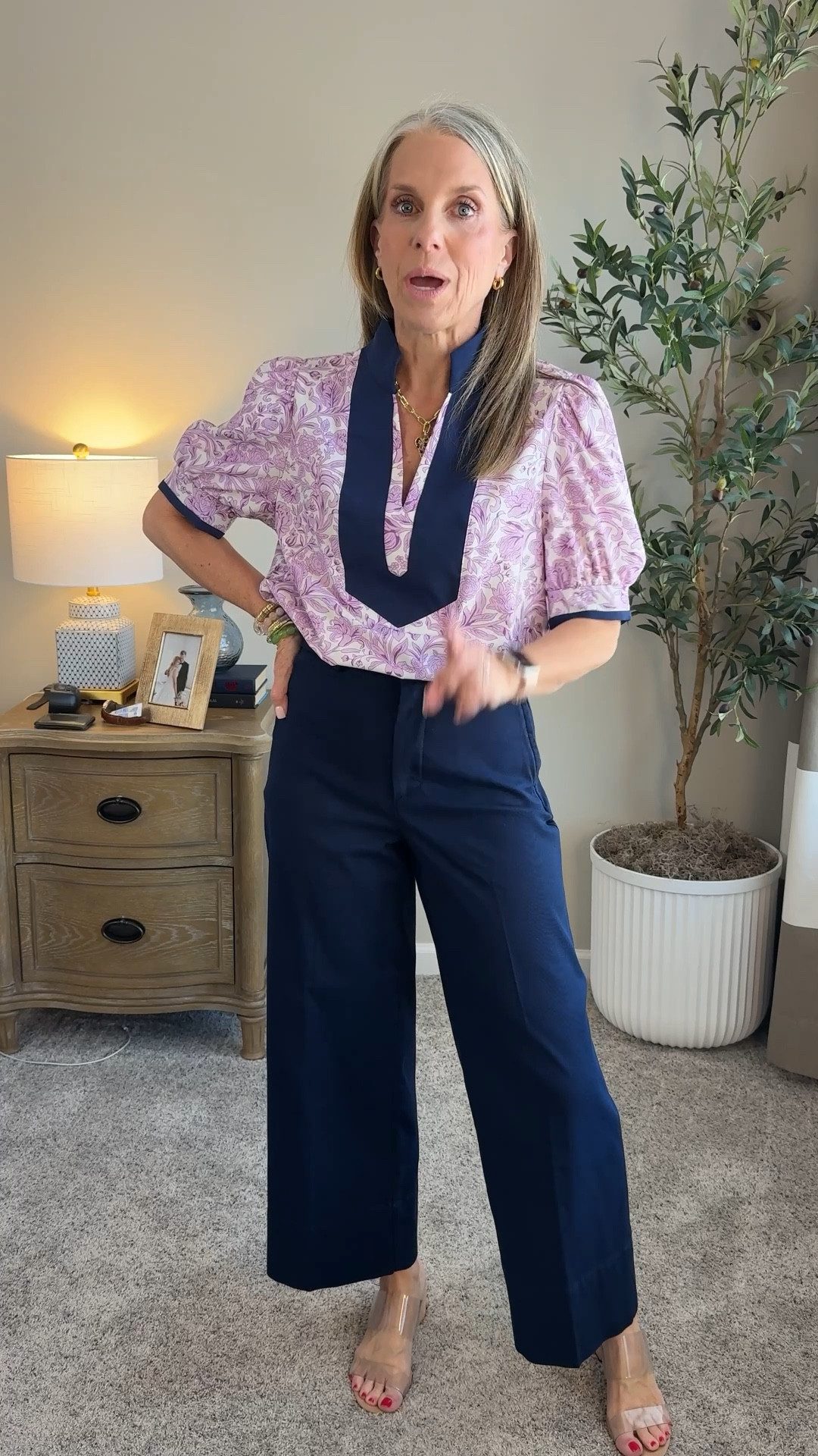 Great for work, but easily wear it with shorts. These pants from Spanx are so good. Dress them up or wear them casual with a sandal or sneakers. Use code LISAXSPANX on your first Spanx purchase. I wear a small regular length. 

#LTKWorkwear #LTKOver40 #LTKootd