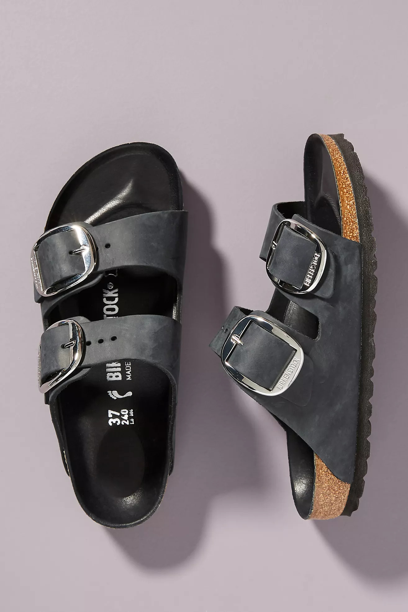 Birkenstock Arizona Big Buckle Nubuck Sandals | Anthropologie (US)
