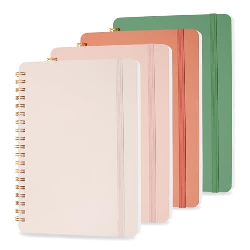 4 PCS Small Spiral Notebook 5x7, Spiral Journal Notebook, Notebooks for Work, Note Taking, School... | Amazon (US)