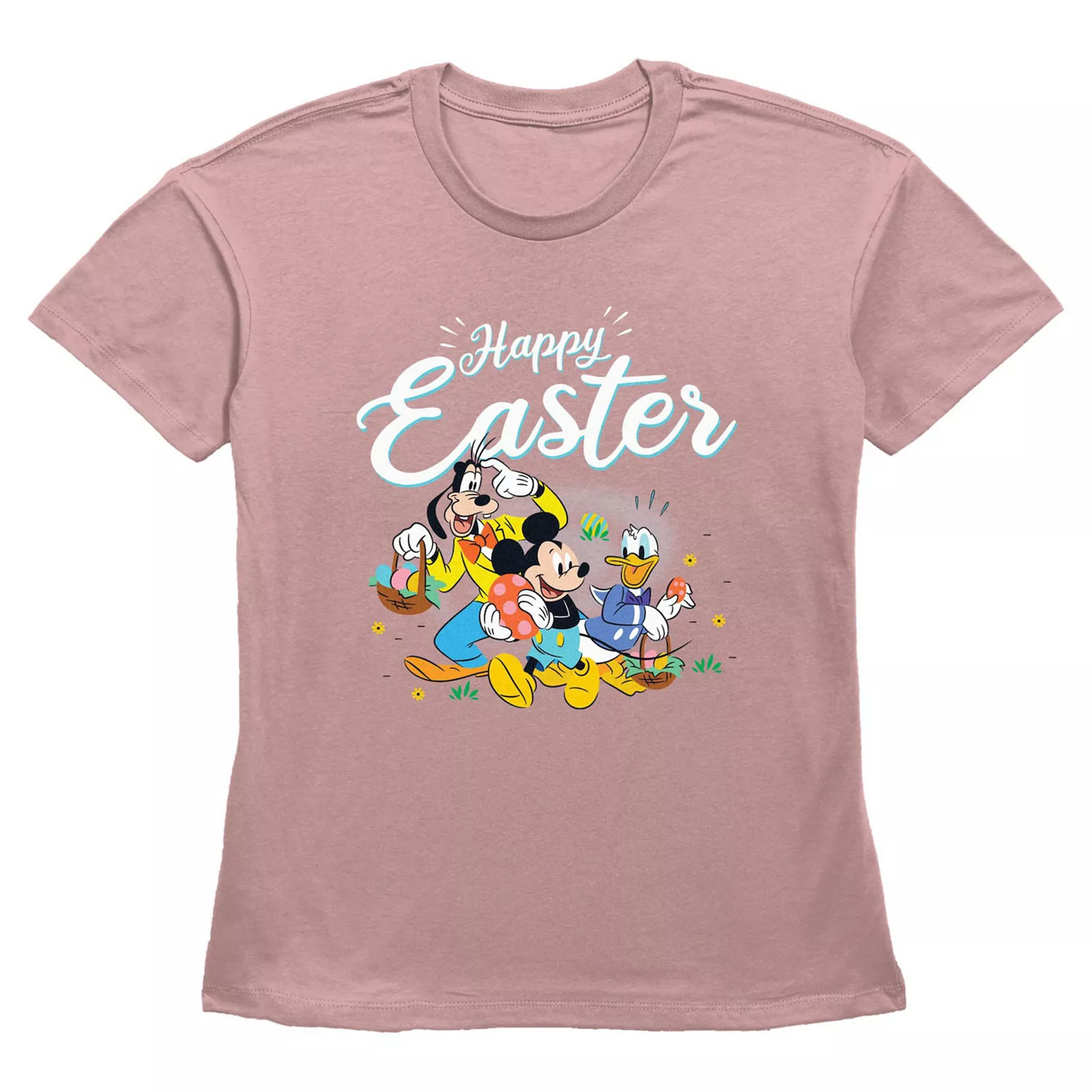 Disney's Mickey Mouse & Friends Happy Easter Women's Graphic Tee, Size: XXL, Desert Pink | Kohl's