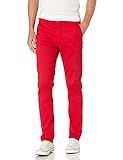 WT02 mens Long Basic Stretch Skinny Chino Casual Pants, Red(new), 32W x 30L US at Amazon Men’s ... | Amazon (US)