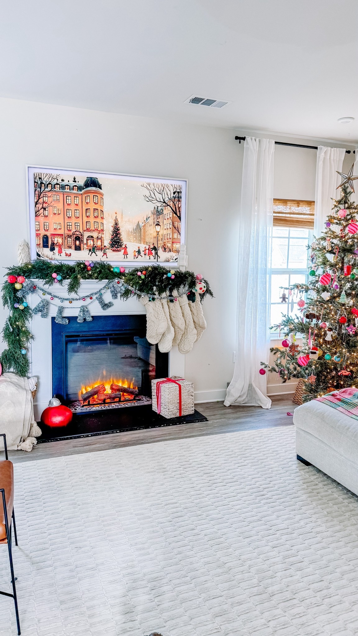 Revival Rug! Having a washable rug is a game changer! I really don’t worry about the spills and it’s soooo cozy for family time! 