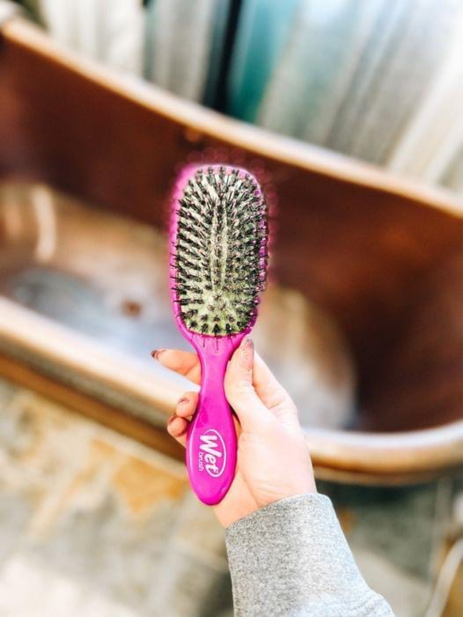 My wet brush is so good! 
Fashionablylatemom 
Wet Brush Original Detangler Hair Brush, Amazon Exclusive Aqua- Ultra-Soft IntelliFlex Bristles-Detangling Hairbrush Glides Through Tangles For All Hair Types (Wet Dry & Damaged Hair) - Women & Men
Wet Brush Original Detangler Hair Brush, Amazon Exclusive Aqua- Ultra-Soft IntelliFlex Bristles-Detangling Hairbrush Glides Through Tangles For All Hair Types (Wet Dry & Damaged Hair) - Women & Men

#LTKsalealert
