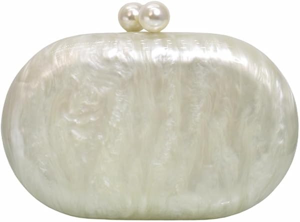 Women Puff Acrylic Clutch Purse Glitter Marble Acrylic Handbag Unique Evening Bag Chain Shoulder ... | Amazon (US)