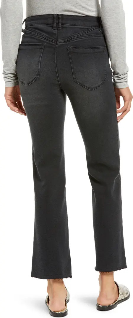 Wit & Wisdom Bennett 'Ab'Solution Skyrise Raw Hem High Waist Stretch Bootcut Jeans | Nordstrom | Nordstrom