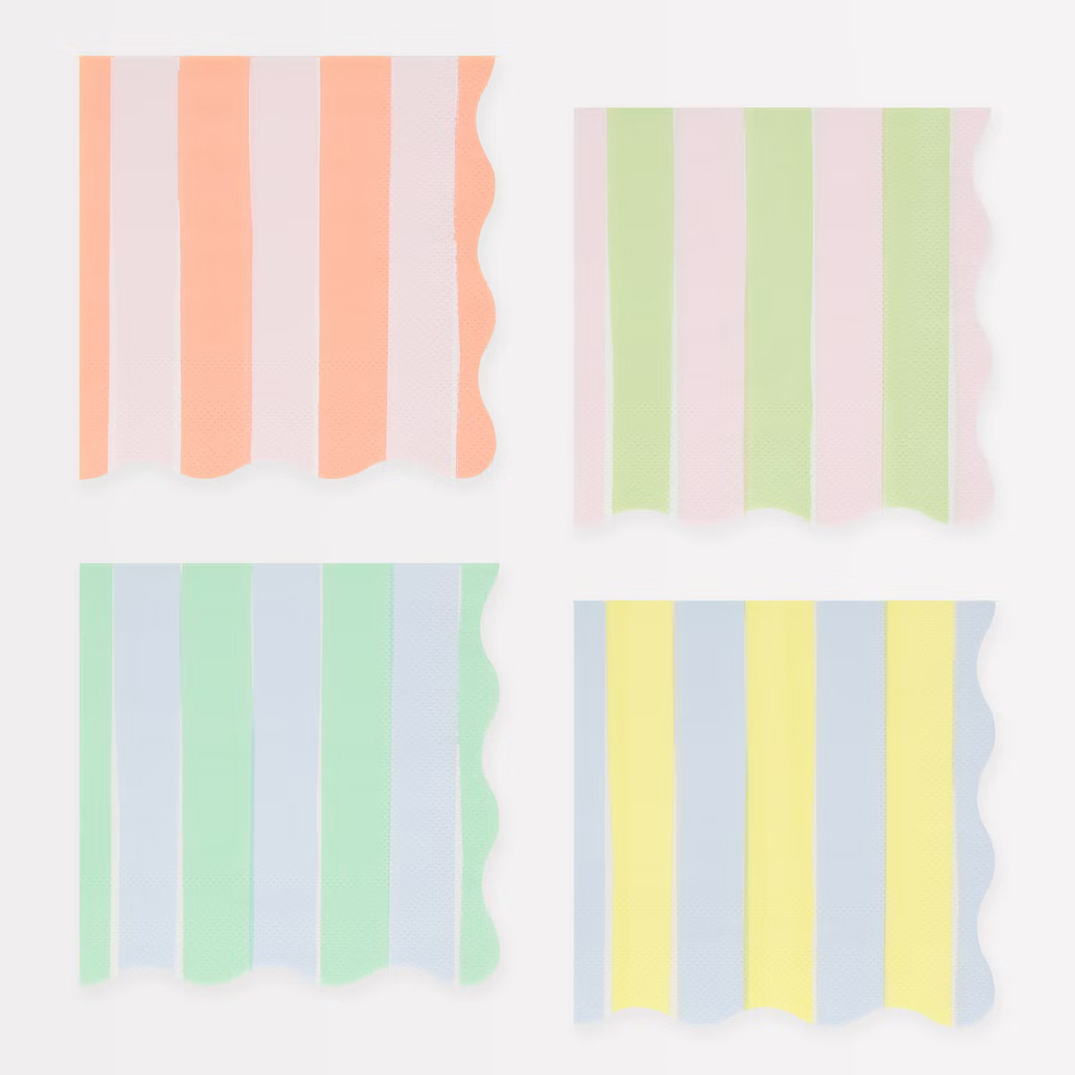 Meri Meri Pastel Stripe Small Napkins (Pack of 16) | Target