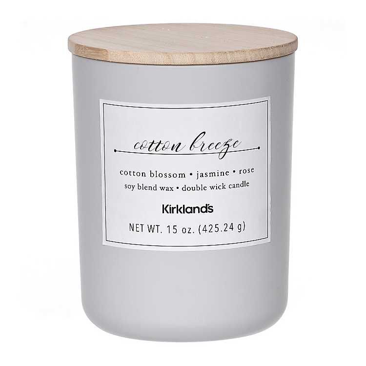 Cotton Breeze Double Wick Jar Candle | Kirkland's Home