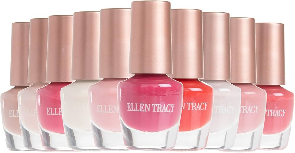 ELLEN TRACY Nail Polish Set - Fingernail Polish for Women and Girls, 10 Nail Polish Colors, Gloss... | Amazon (US)