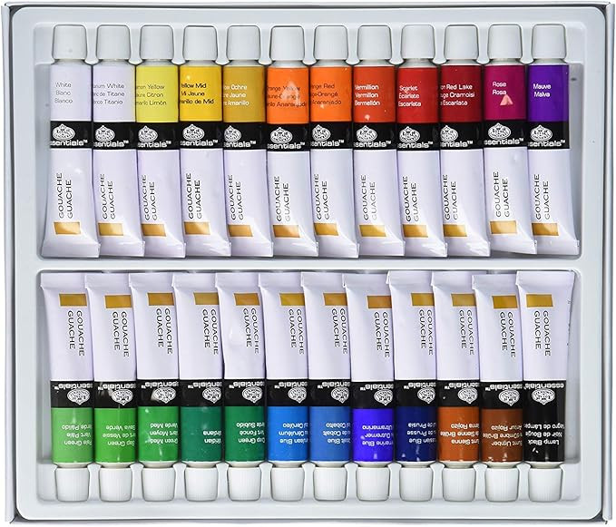 Royal & Langnickel GOU24 Assortiment de 24 Tubes de gouache 24 x 12 ml | Amazon (FR)
